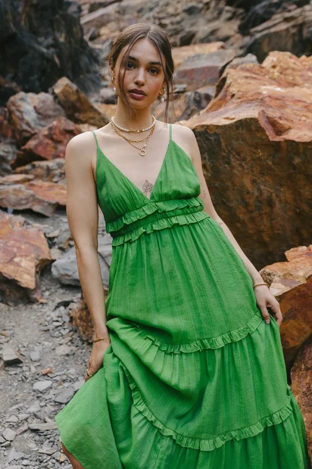 Bohme Dresses Mimi Maxi Dress Green 8211 Women