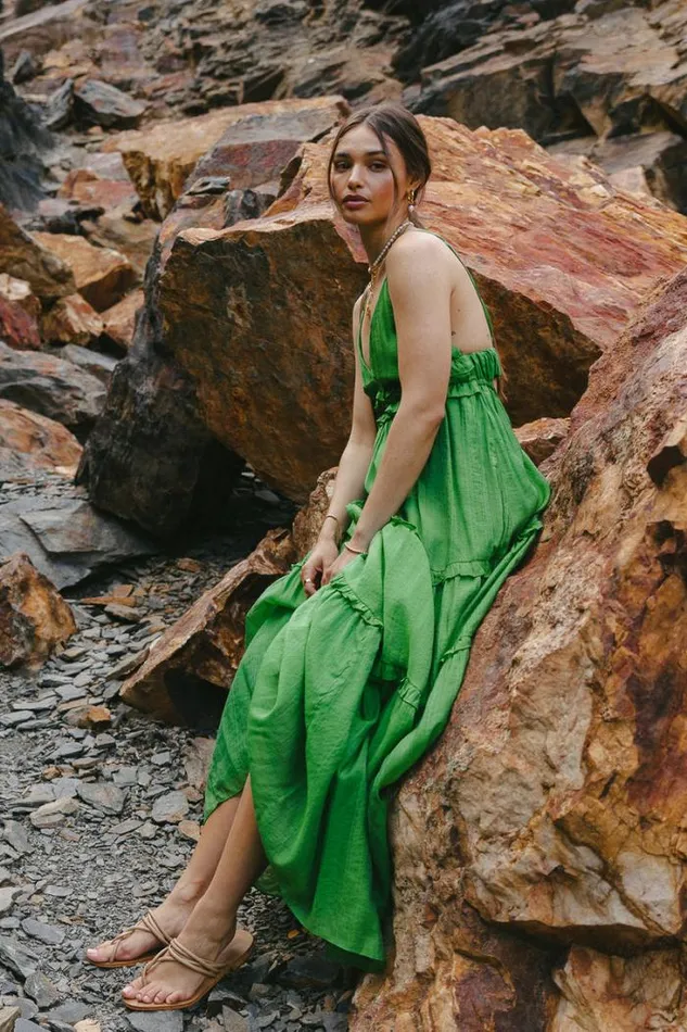 Bohme Dresses Mimi Maxi Dress Green 8211 Women