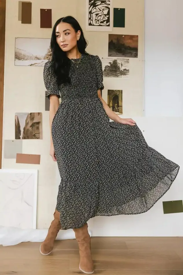 Bohme Dresses Nova Floral Dress Black 8211 Women Bohme Dresses Nova Floral Dress Black 8211 Women