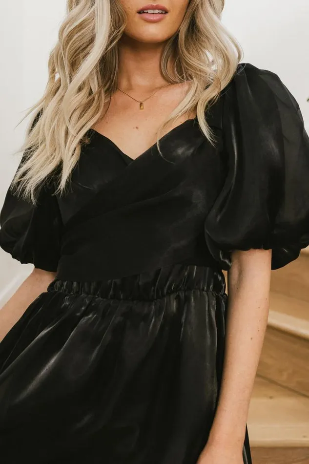 Bohme Dresses Samara Puff Sleeve Dress In Black Black 8211 Women Bohme Dresses Samara Puff Sleeve Dress In Black Black 8211 Women