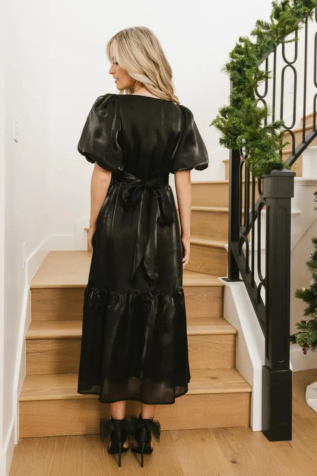 Bohme Dresses Samara Puff Sleeve Dress In Black Black 8211 Women Bohme Dresses Samara Puff Sleeve Dress In Black Black 8211 Women