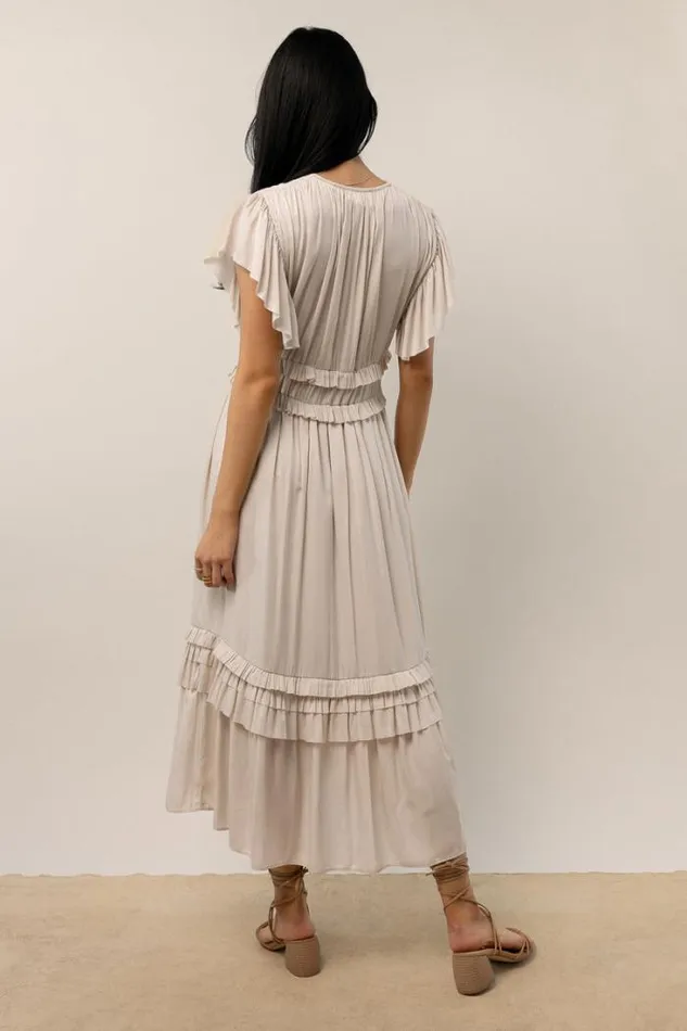 Bohme Dresses Willa Ruffle Dress In Ivory Ivory 8211 Women