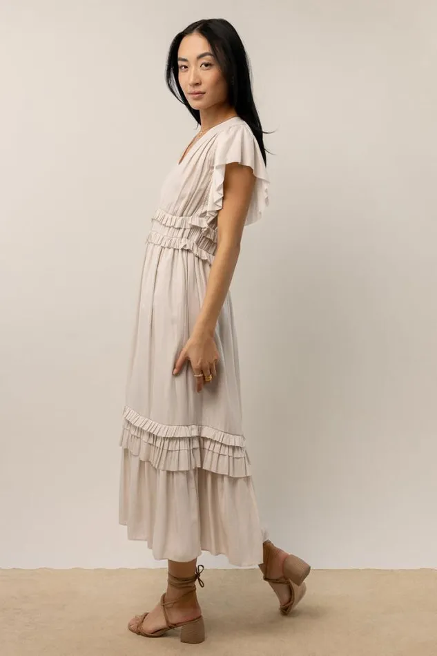 Bohme Dresses Willa Ruffle Dress In Ivory Ivory 8211 Women