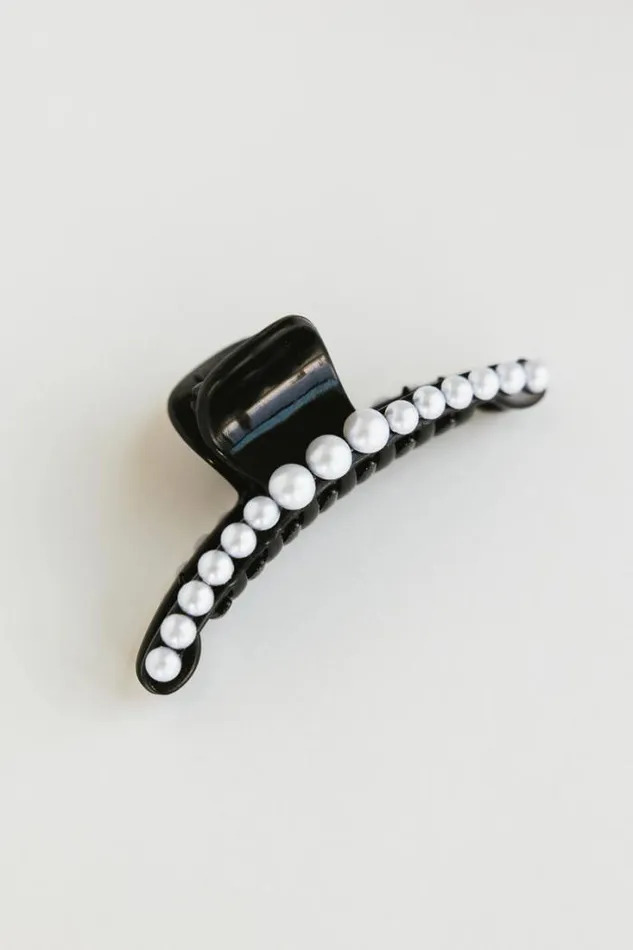 Bohme Hair Accessories Black Pearl Claw Clip In Small Black 8211 Women