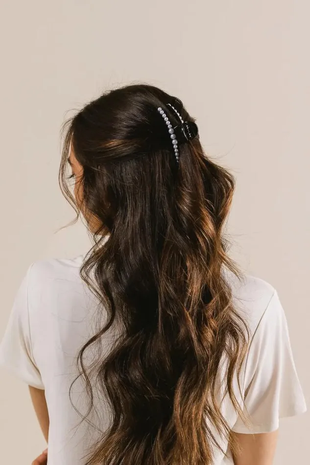 Bohme Hair Accessories Black Pearl Claw Clip In Small Black 8211 Women