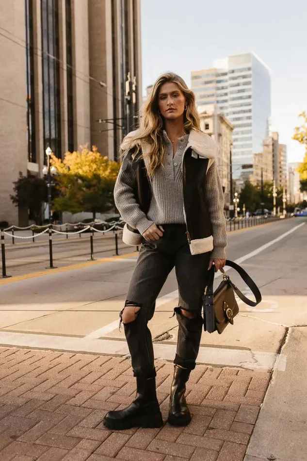 Bohme Jackets and Blazers Riding Solo Vegan Vest Black 8211 Women