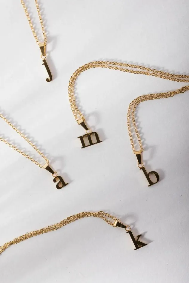 Bohme Jewelry Nella Initial Necklace Gold 8211 Women Bohme Jewelry Nella Initial Necklace Gold 8211 Women