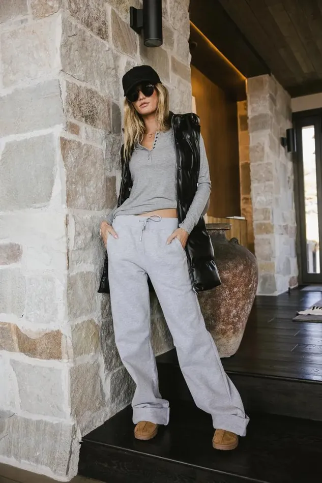 Bohme Loungewear Amy Sweatpants In Grey Grey 8211 Women