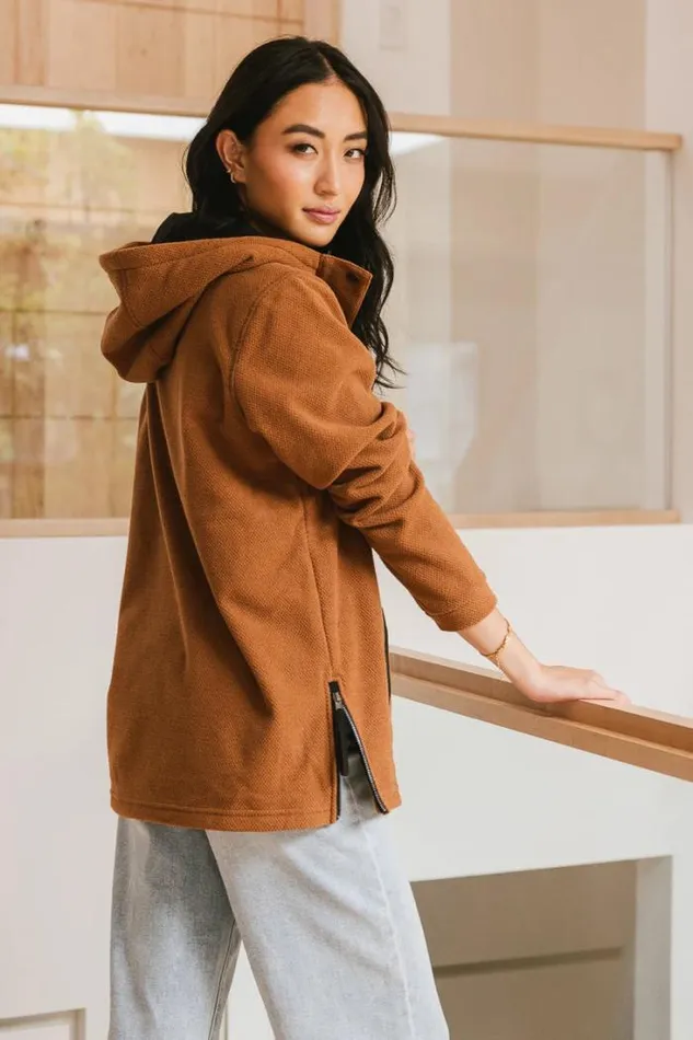 Bohme Outerwear Aiden Fleece Pullover 8211 FINAL SALE Camel 8211 Women Bohme Outerwear Aiden Fleece Pullover 8211 FINAL SALE Camel 8211 Women