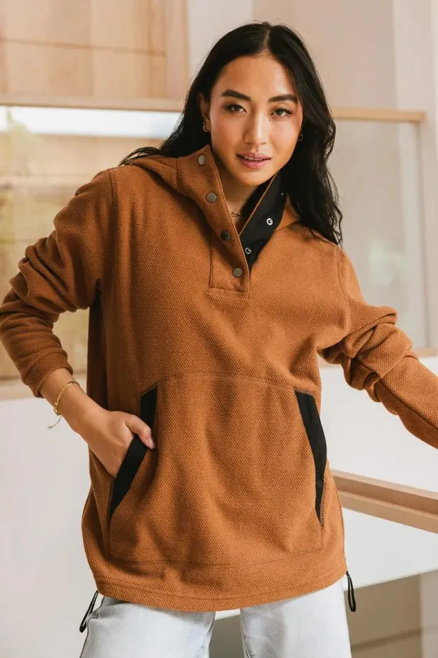 Bohme Outerwear Aiden Fleece Pullover 8211 FINAL SALE Camel 8211 Women Bohme Outerwear Aiden Fleece Pullover 8211 FINAL SALE Camel 8211 Women
