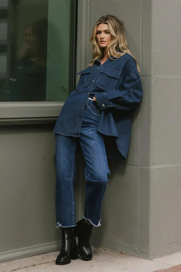 Bohme Outerwear Nolan Denim Jacket Dark Wash 8211 Women