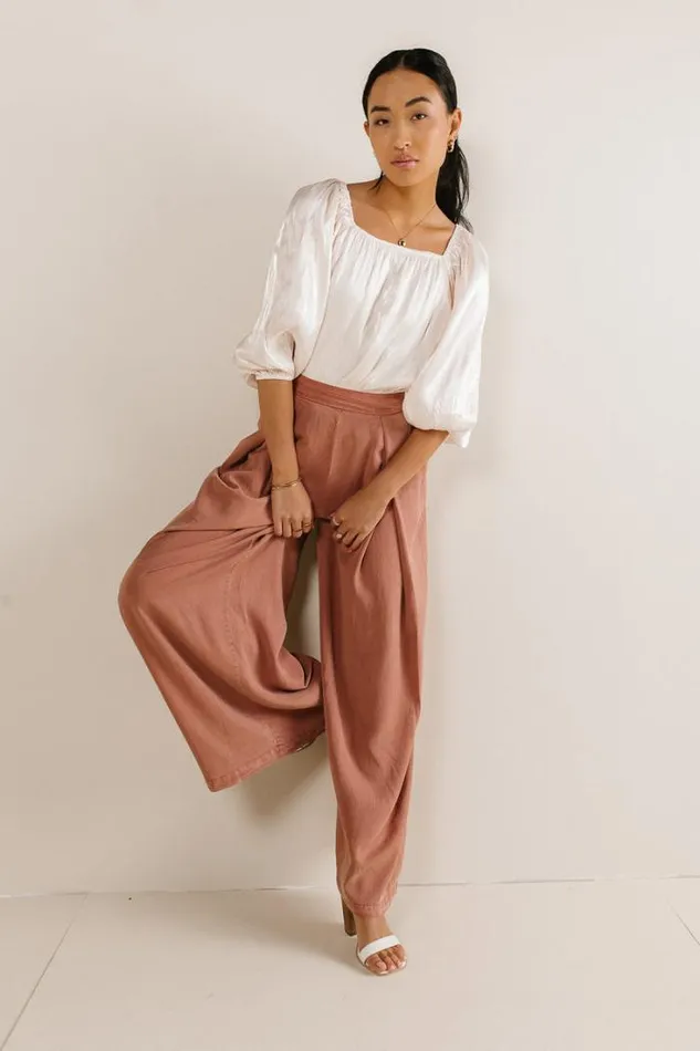 Bohme Pants Katie Wide Leg Pants In Brick Brick 8211 Women Bohme Pants Katie Wide Leg Pants In Brick Brick 8211 Women