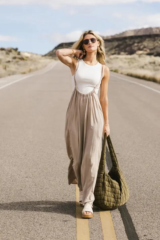 Bohme Pants Keely Overall Pants In Sand Sand 8211 Women