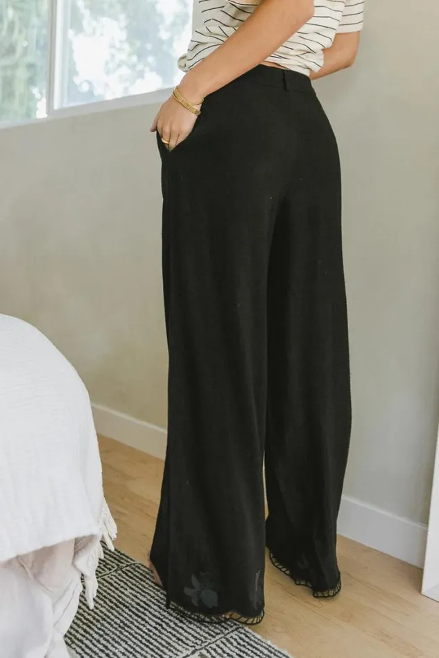 Bohme Sets Katniss Embroidered Pants In Black Black 8211 Women Bohme Sets Katniss Embroidered Pants In Black Black 8211 Women
