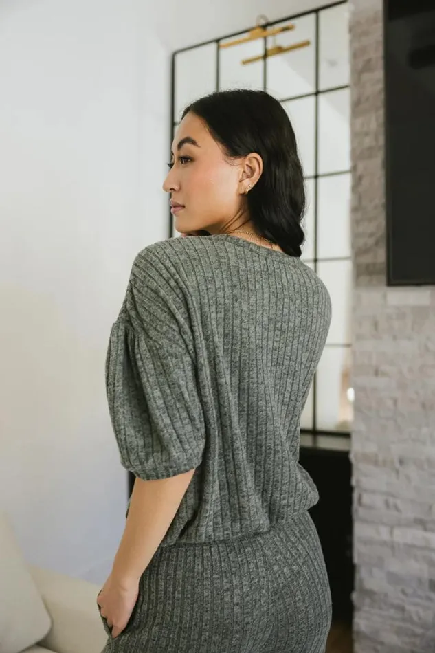 Bohme Sets Keiko Ribbed Top In Green 8211 FINAL SALE Green 8211 Women Bohme Sets Keiko Ribbed Top In Green 8211 FINAL SALE Green 8211 Women