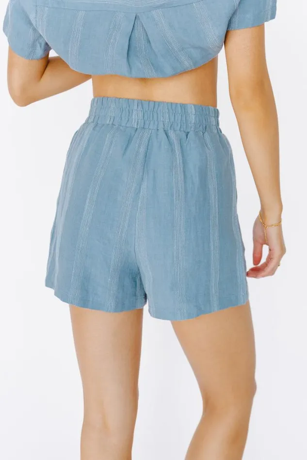 Bohme Sets Maddox Shorts In Blue 8211 FINAL SALE Blue 8211 Women Bohme Sets Maddox Shorts In Blue 8211 FINAL SALE Blue 8211 Women