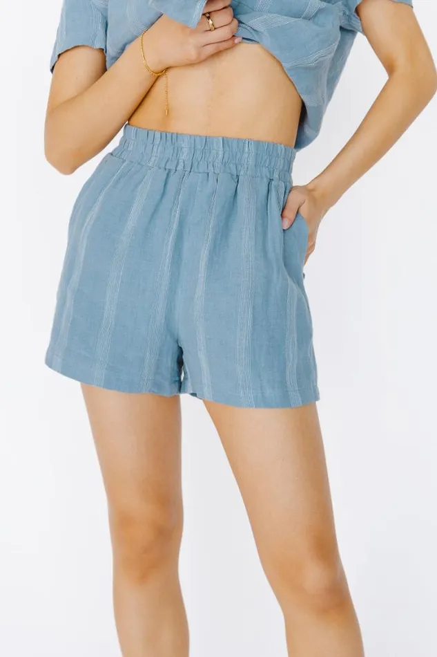 Bohme Sets Maddox Shorts In Blue 8211 FINAL SALE Blue 8211 Women Bohme Sets Maddox Shorts In Blue 8211 FINAL SALE Blue 8211 Women