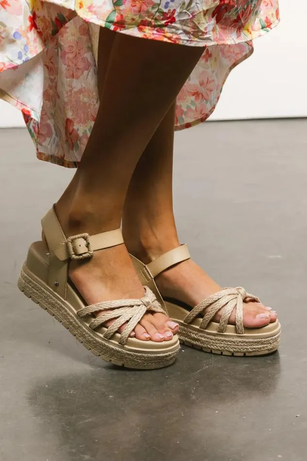 Bohme Shoes Kehlani Platform Sandals In Natural Natural 8211 Women
