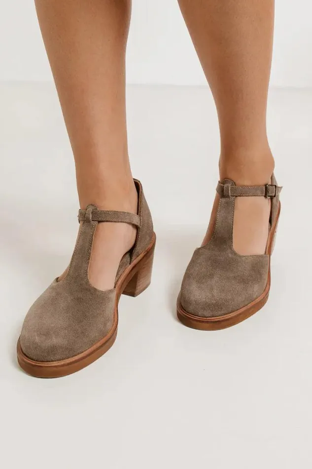 Bohme Shoes Seychelles Soulmate Suede Heels Taupe 8211 Women