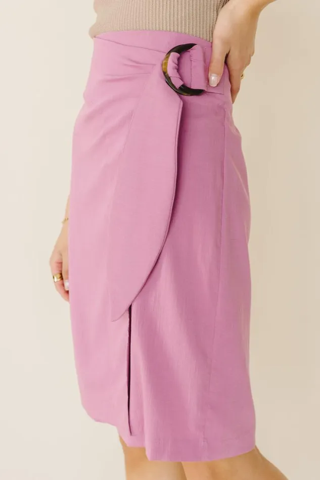 Bohme Skirts Darcy Wrap Skirt 8211 FINAL SALE Pink 8211 Women Bohme Skirts Darcy Wrap Skirt 8211 FINAL SALE Pink 8211 Women