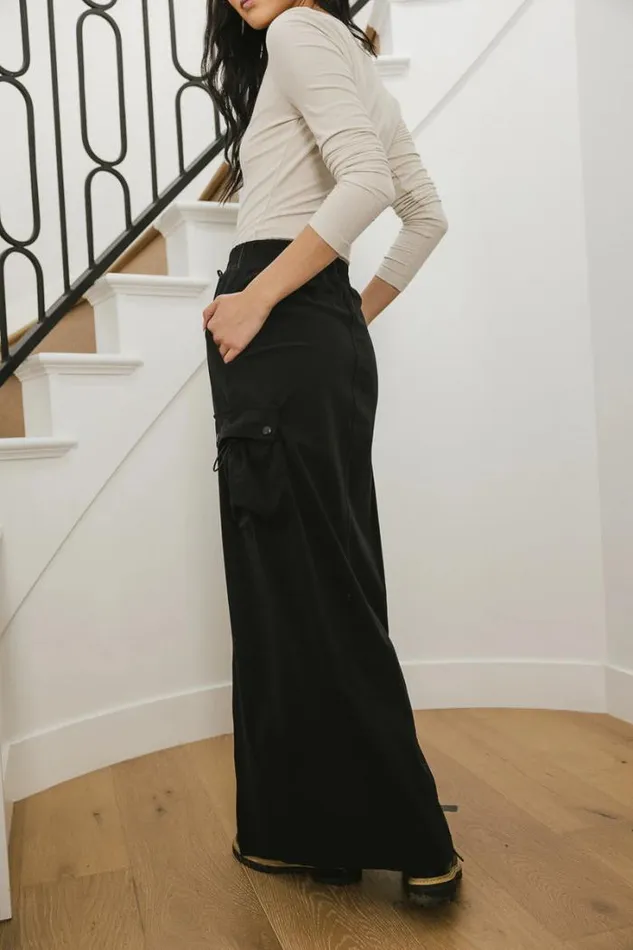 Bohme Skirts Ellie Cargo Skirt In Black Black 8211 Women Bohme Skirts Ellie Cargo Skirt In Black Black 8211 Women
