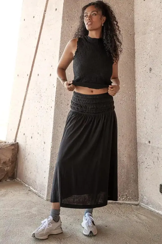 Bohme Skirts Nyla Skirt In Black Black 8211 Women