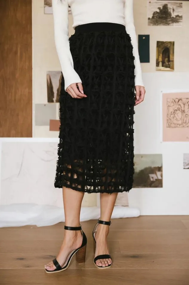 Bohme Skirts Open Cage Knit Skirt In Black Black 8211 Women Bohme Skirts Open Cage Knit Skirt In Black Black 8211 Women