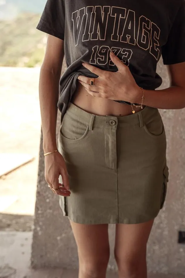 Bohme Skirts Tavia Cargo Skirt In Olive Olive 8211 Women Bohme Skirts Tavia Cargo Skirt In Olive Olive 8211 Women