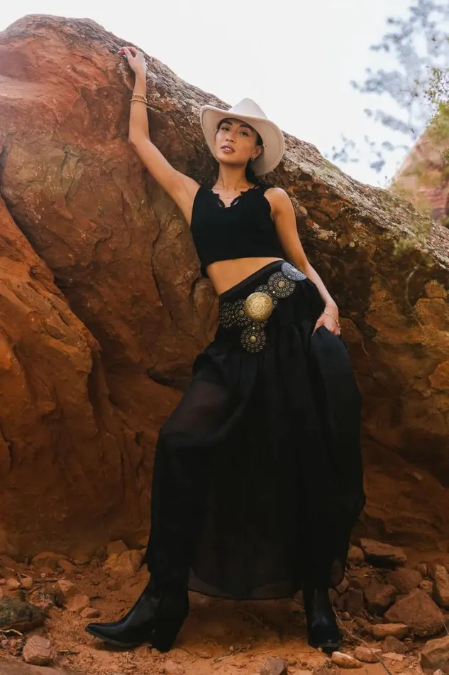 Bohme Skirts Terrin Tulle Skirt In Black Black 8211 Women