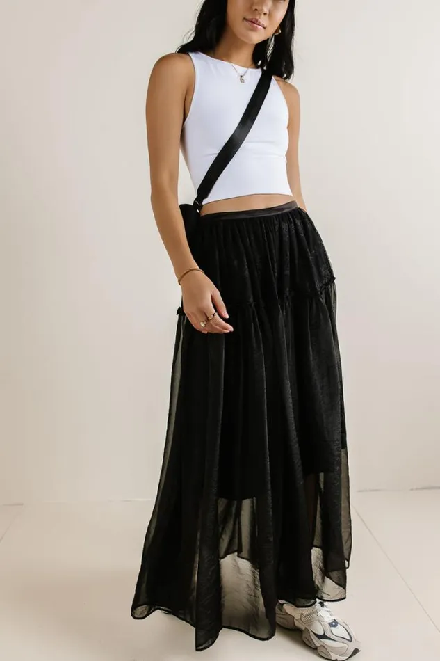 Bohme Skirts Terrin Tulle Skirt In Black Black 8211 Women Bohme Skirts Terrin Tulle Skirt In Black Black 8211 Women