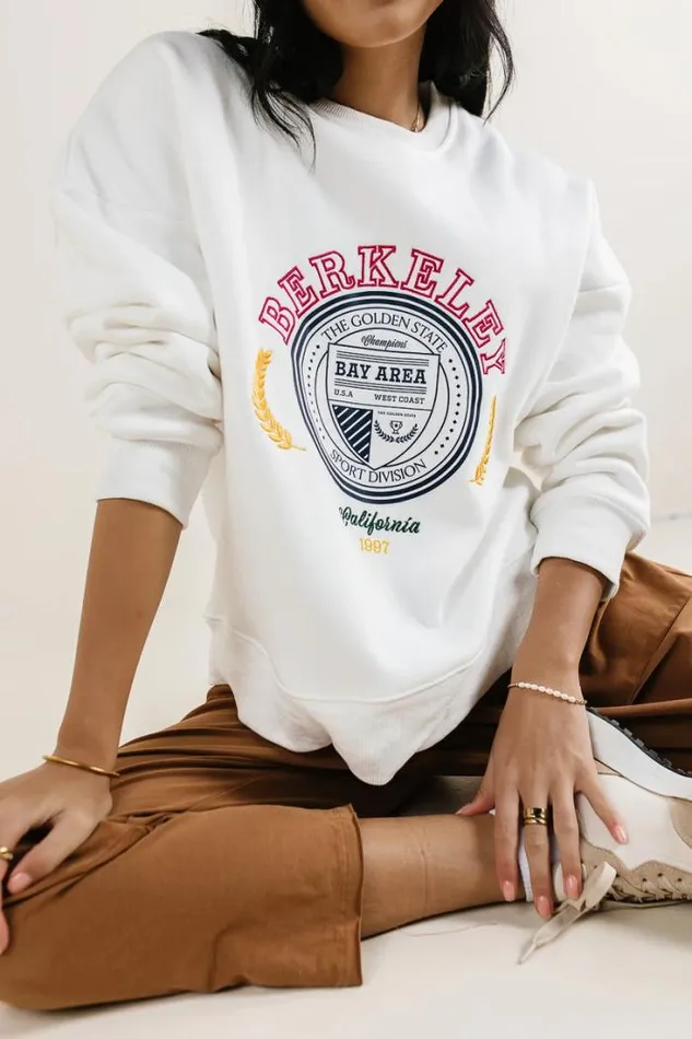 Bohme Sweaters Berkeley California Sweatshirt White 8211 Women