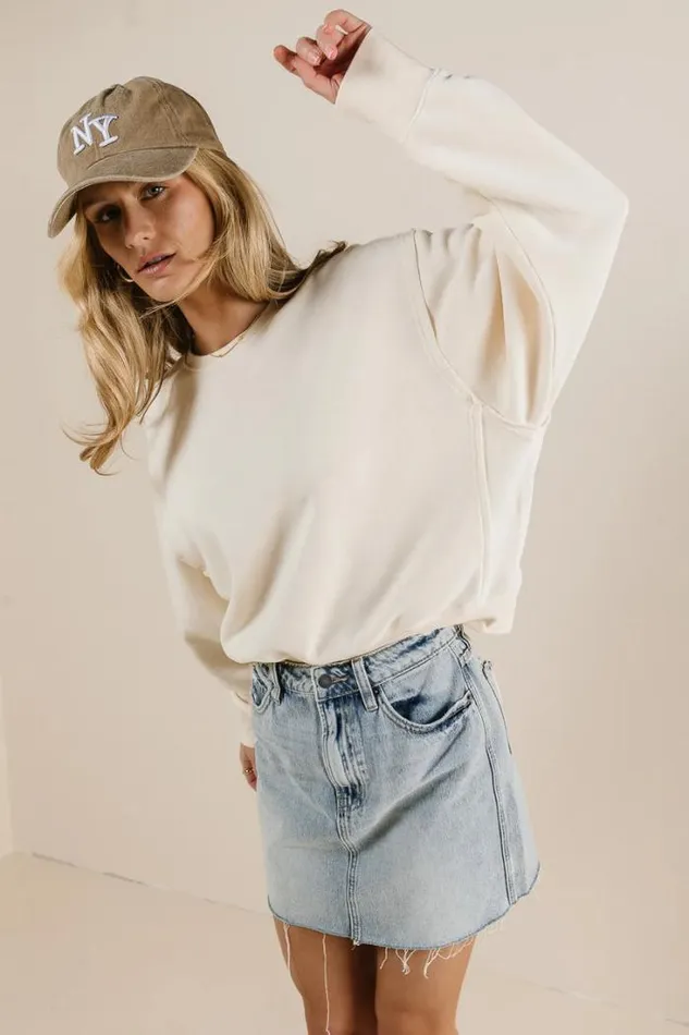 Bohme Sweaters Willow Sweatshirt In Cream Cream 8211 Women