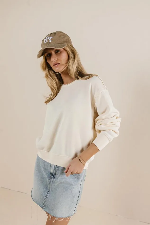 Bohme Sweaters Willow Sweatshirt In Cream Cream 8211 Women Bohme Sweaters Willow Sweatshirt In Cream Cream 8211 Women