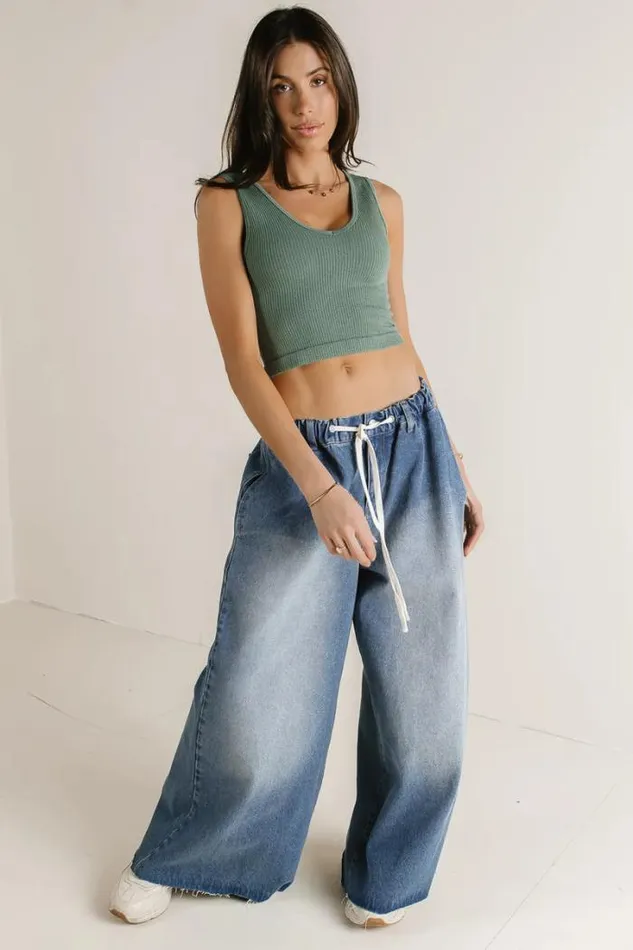 Bohme Tees and Tanks Nova Cropped Tank In Sage Sage 8211 Women Bohme Tees and Tanks Nova Cropped Tank In Sage Sage 8211 Women