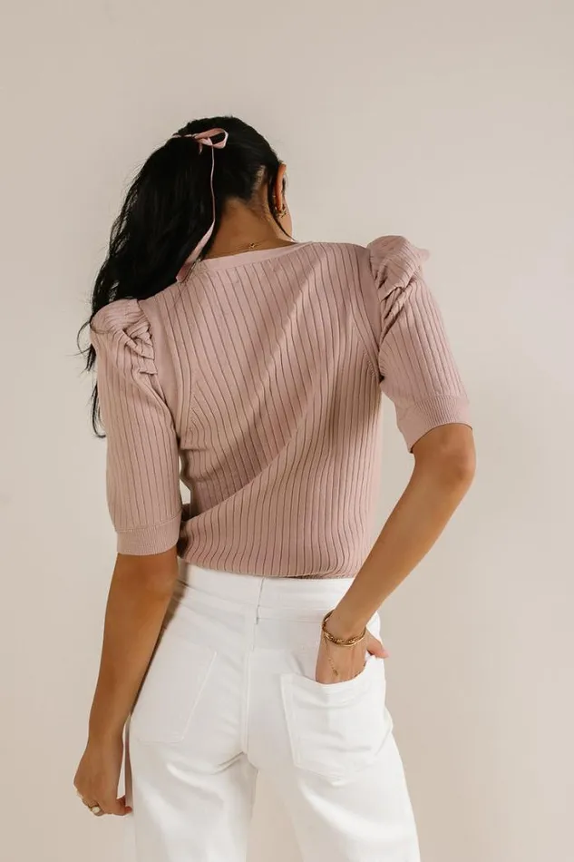 Bohme Tops Brea Ribbed Top In Mauve Mauve 8211 Women Bohme Tops Brea Ribbed Top In Mauve Mauve 8211 Women