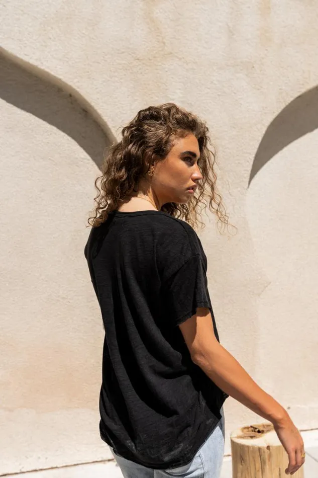 Bohme Tops Britta Top In Black Black 8211 Women Bohme Tops Britta Top In Black Black 8211 Women