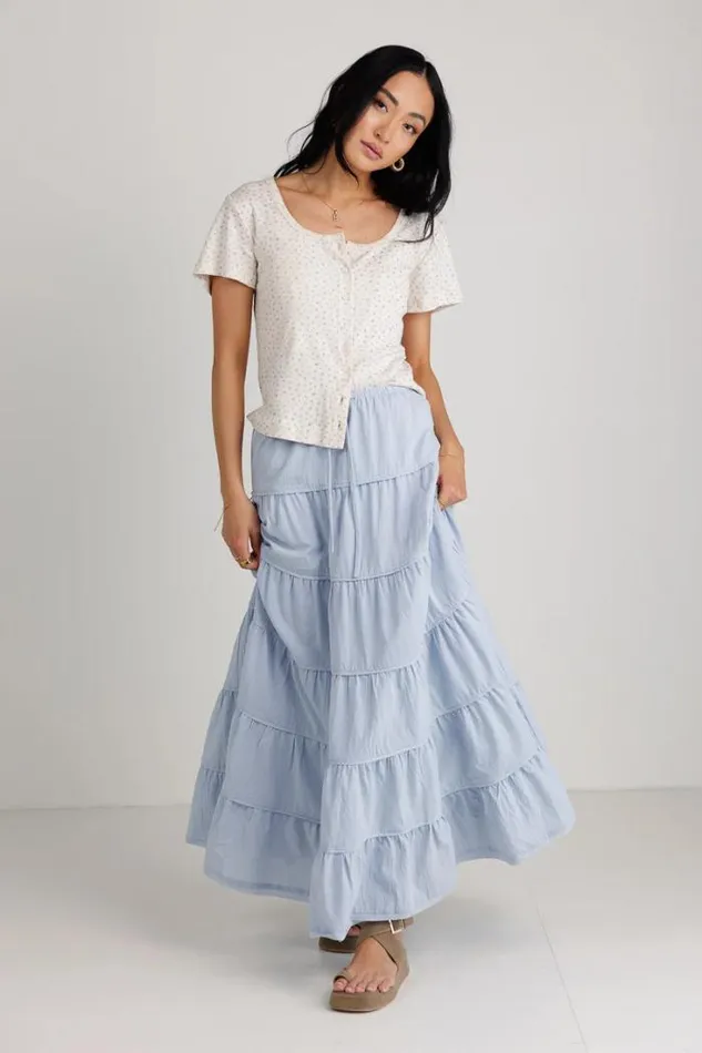 Bohme Tops Ditsy Floral Knit Top Cream 8211 Women Bohme Tops Ditsy Floral Knit Top Cream 8211 Women