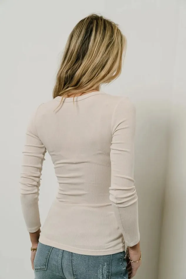 Bohme Tops Harmony Ribbed Top In Bone Bone 8211 Women Bohme Tops Harmony Ribbed Top In Bone Bone 8211 Women