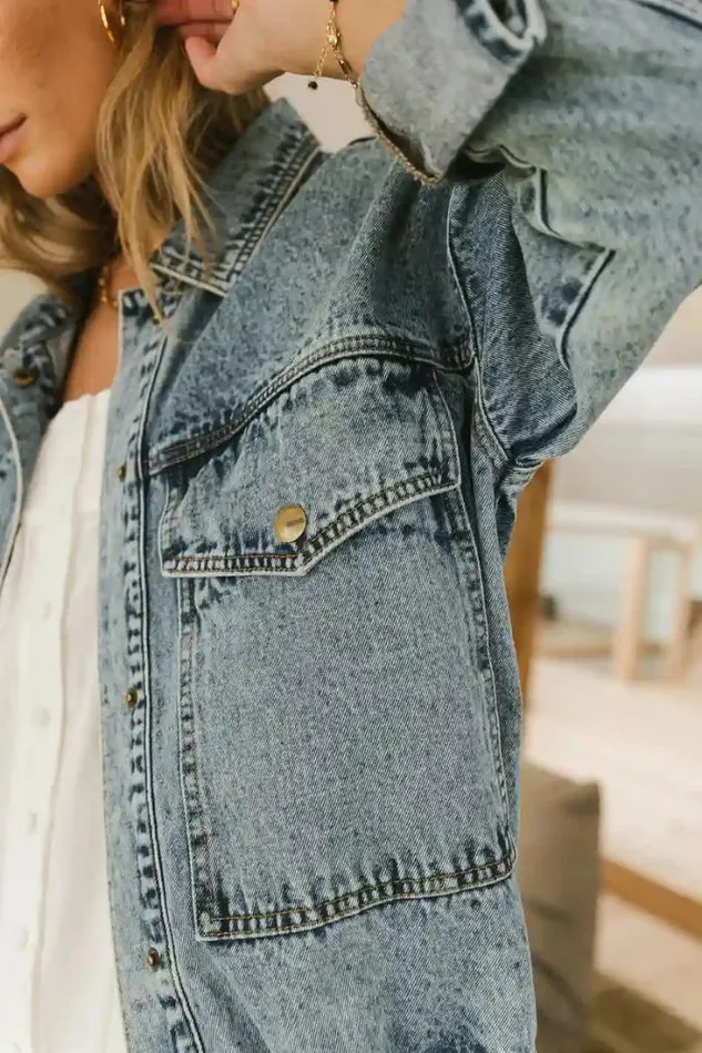 Bohme Tops Isabelle Denim Jacket Medium Wash 8211 Women Bohme Tops Isabelle Denim Jacket Medium Wash 8211 Women