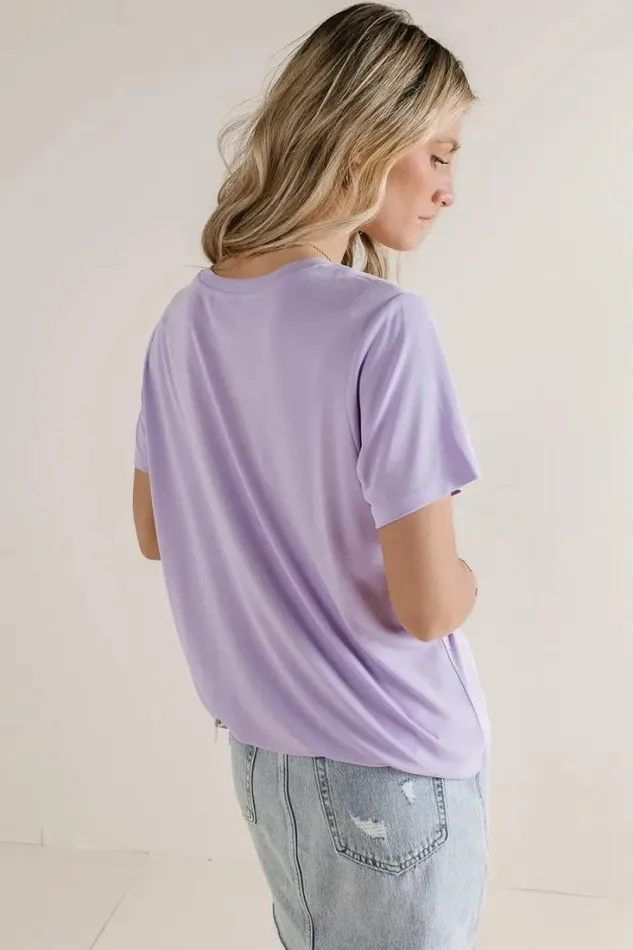Bohme Tops Jalissa TShirt In Lavender Lavender 8211 Women Bohme Tops Jalissa TShirt In Lavender Lavender 8211 Women