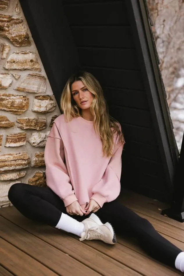 Bohme Tops Jane Sweatshirt In Pink 8211 FINAL SALE Pink 8211 Women