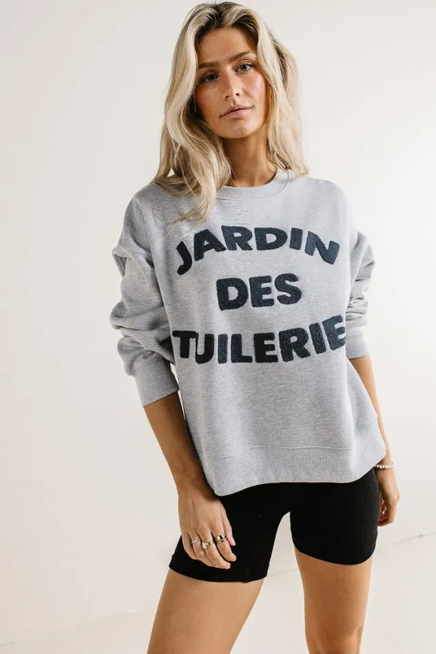 Bohme Tops Jardin Des Tuileries Sweatshirt Grey 8211 Women Bohme Tops Jardin Des Tuileries Sweatshirt Grey 8211 Women