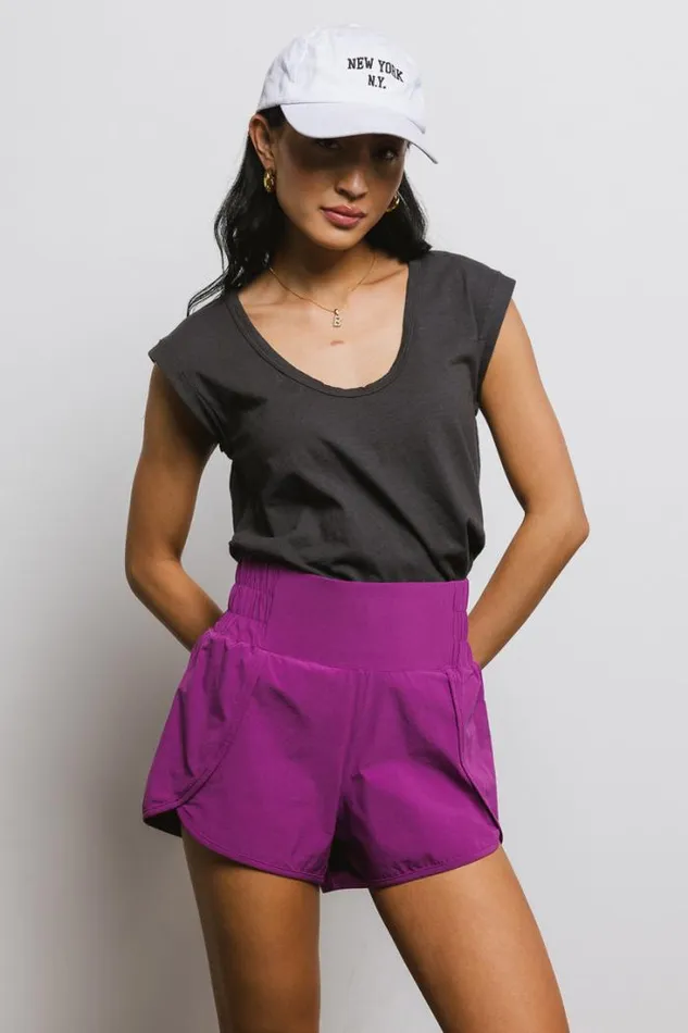 Bohme Tops Jaylene Muscle Tee In Charcoal Charcoal 8211 Women