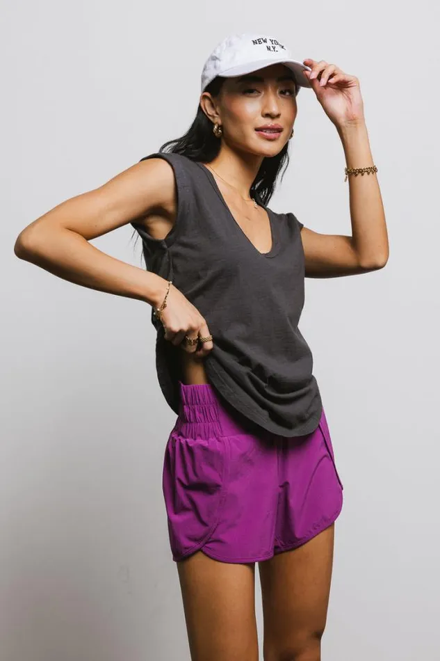 Bohme Tops Jaylene Muscle Tee In Charcoal Charcoal 8211 Women Bohme Tops Jaylene Muscle Tee In Charcoal Charcoal 8211 Women