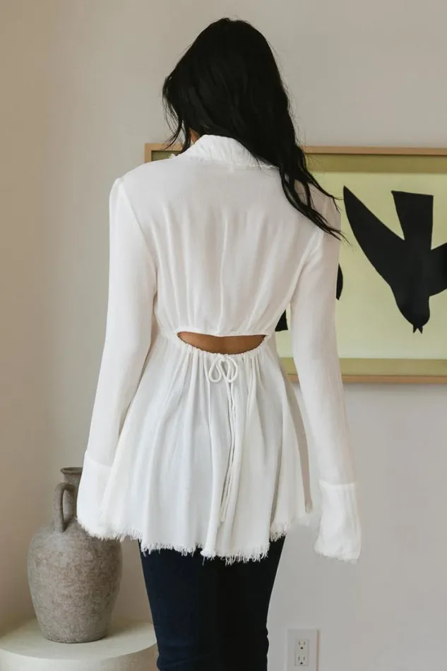 Bohme Tops Jesse Fringe Top In White 8211 FINAL SALE White 8211 Women Bohme Tops Jesse Fringe Top In White 8211 FINAL SALE White 8211 Women