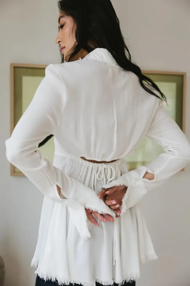 Bohme Tops Jesse Fringe Top In White 8211 FINAL SALE White 8211 Women Bohme Tops Jesse Fringe Top In White 8211 FINAL SALE White 8211 Women