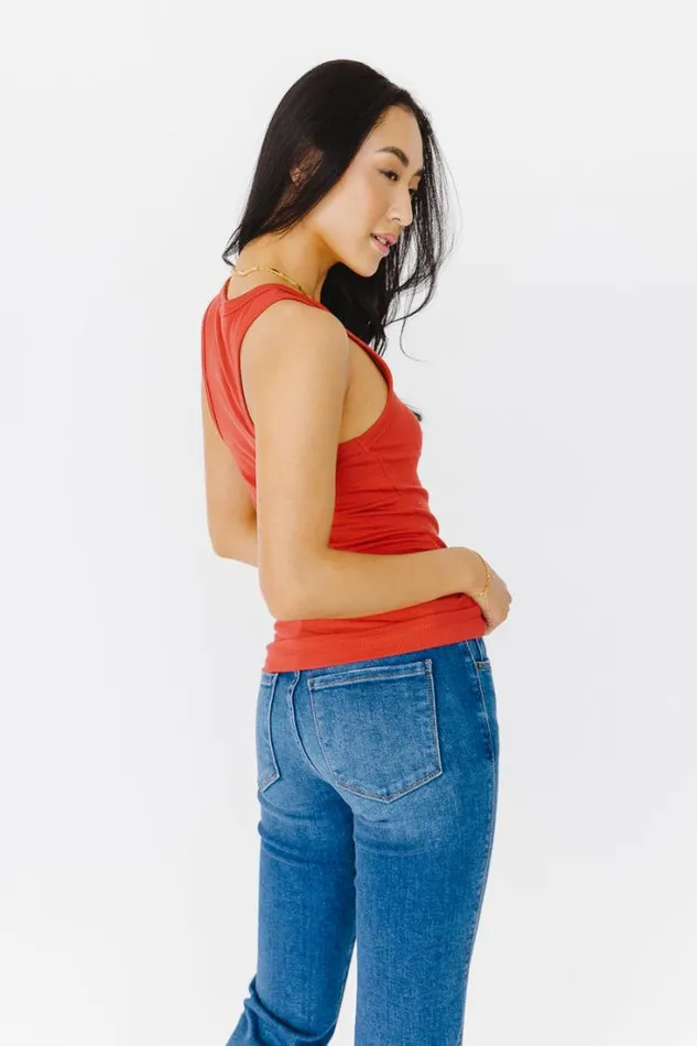 Bohme Tops Kendall Tank In Rust Rust 8211 Women