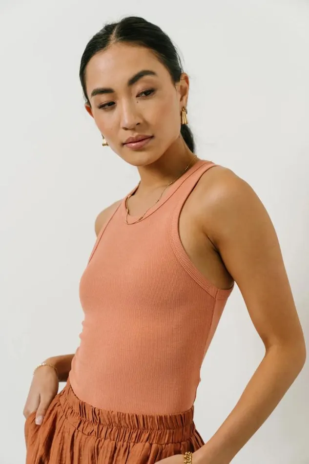 Bohme Tops Kendall Tank In Salmon Salmon 8211 Women