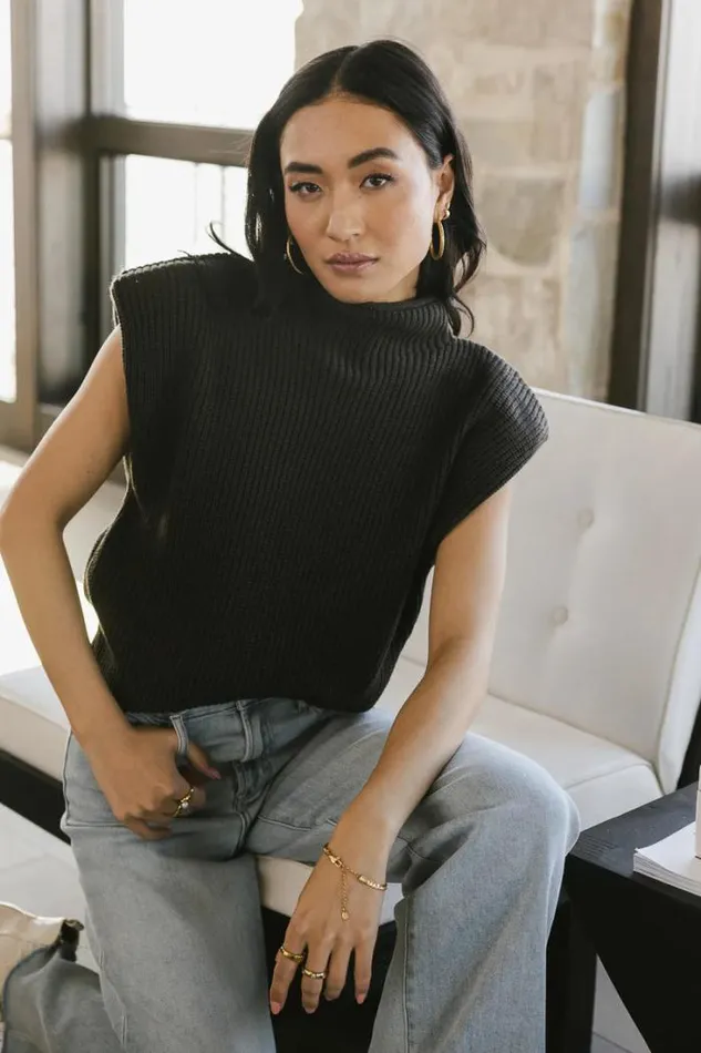 Bohme Tops Kippa Shoulder Pad Sweater In Charcoal Charcoal 8211 Women Bohme Tops Kippa Shoulder Pad Sweater In Charcoal Charcoal 8211 Women