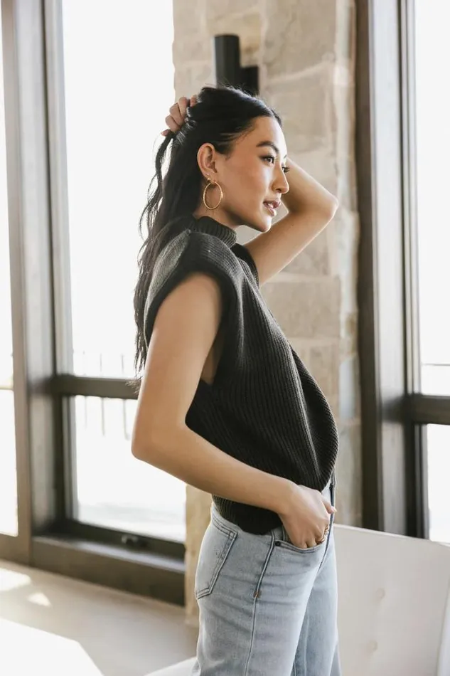 Bohme Tops Kippa Shoulder Pad Sweater In Charcoal Charcoal 8211 Women Bohme Tops Kippa Shoulder Pad Sweater In Charcoal Charcoal 8211 Women